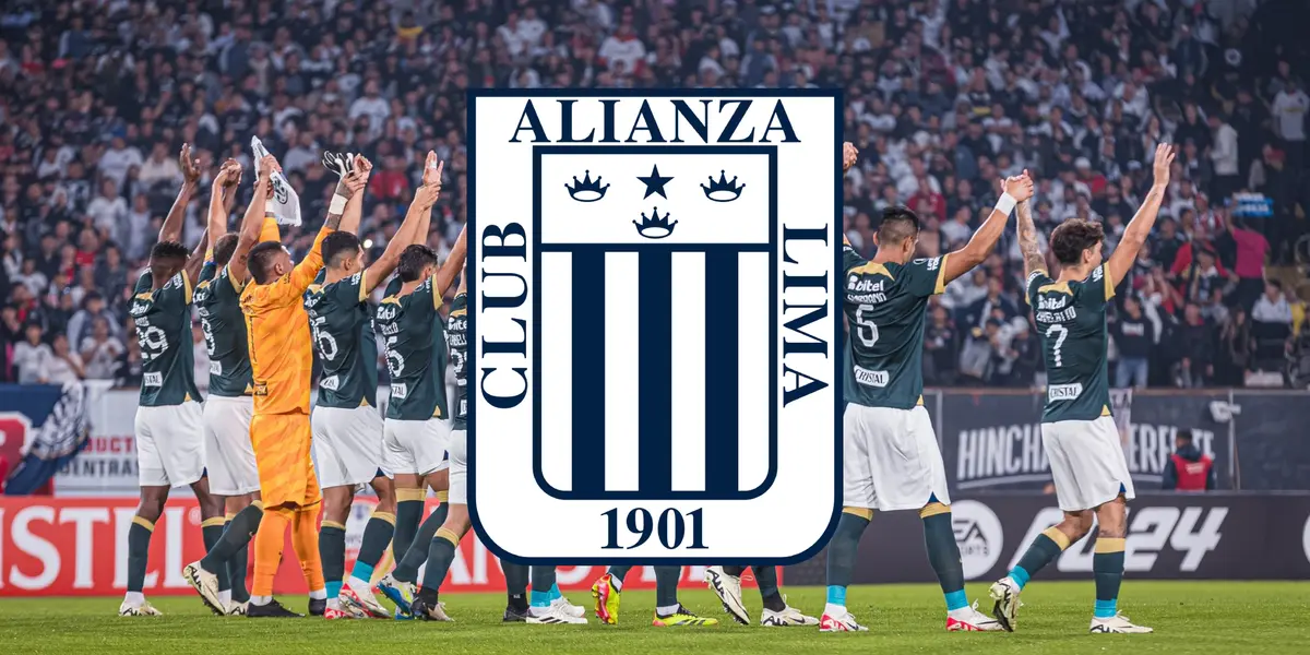 Alianza Lima despidiéndose de su hinchada tras el partido ante Colo Colo
