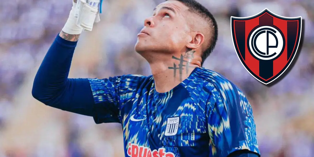 Ángelo Campos con la camiseta de entrenamiento de Alianza Lima