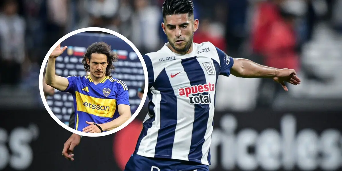 Carlos Zambrano - Edinson Cavani (Foto: X)