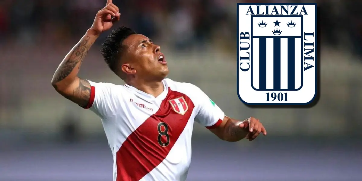Christian Cueva cuando jugaba con la Selección Peruana