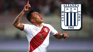 Christian Cueva cuando jugaba con la Selección Peruana