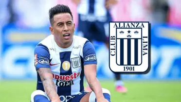 Christian Cueva jugando en Alianza Lima durante la temporada 2023