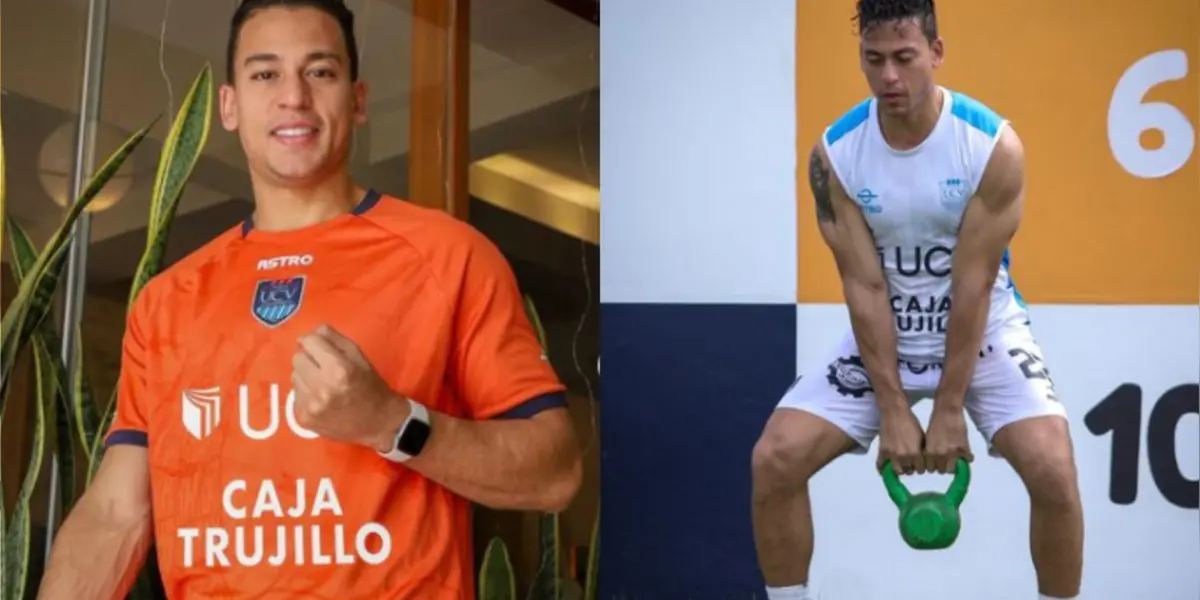 Cristian Benavente entrando con la Universidad César Vallejo