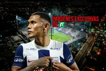 Delantero fue recibido por los hinchas íntimos en el Alejandro Villanueva.