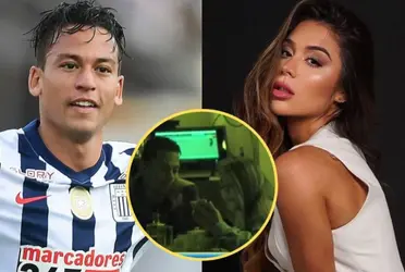 El futbolista blanquiazul fue captado por las cámaras de un programa de farándula