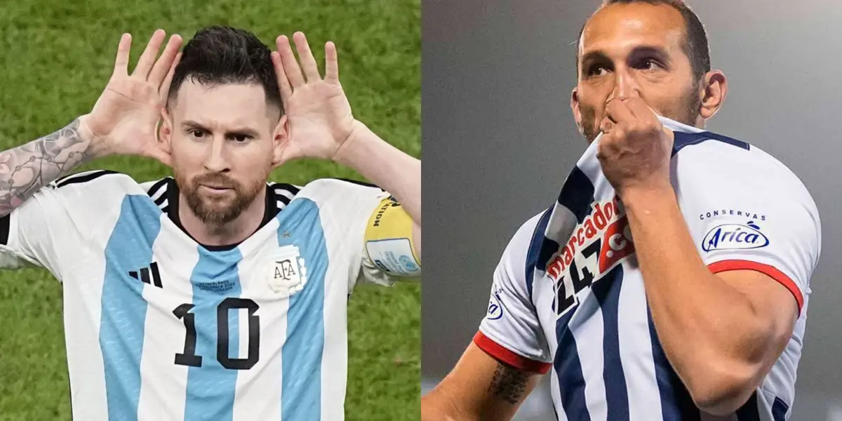 El futbolista de Alianza Lima sabe lo que es celebrar con el capitán de la Selección Argentina