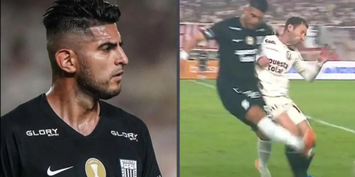 El ‘Kaiser’ pudo tranquilamente llevarse la tarjeta roja ante Universitario de Deportes.