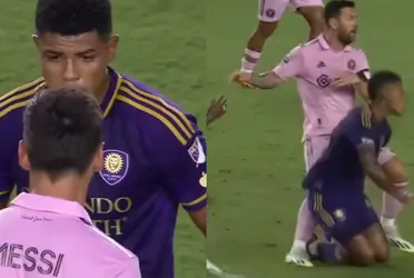 El volante con pasado blanquiazul enfrentó al astro argentino en la Leagues Cup