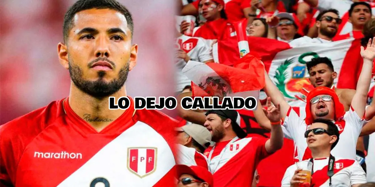 El volante peruano no soportó ver un cuestionamiento en su contra y respondió