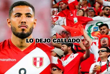 El volante peruano no soportó ver un cuestionamiento en su contra y respondió