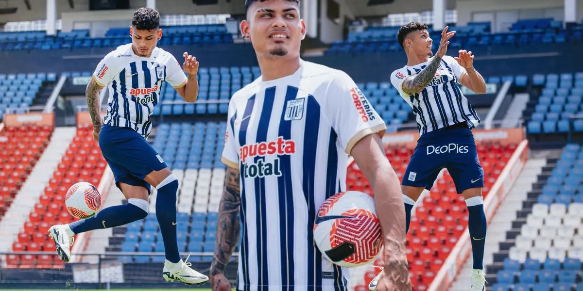 Jeriel De Santis en su presentación oficial con Alianza Lima