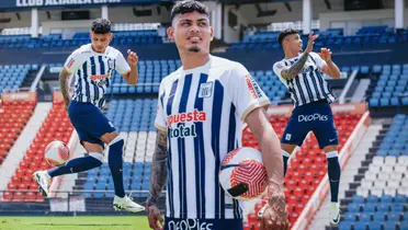 Jeriel De Santis en su presentación oficial con Alianza Lima