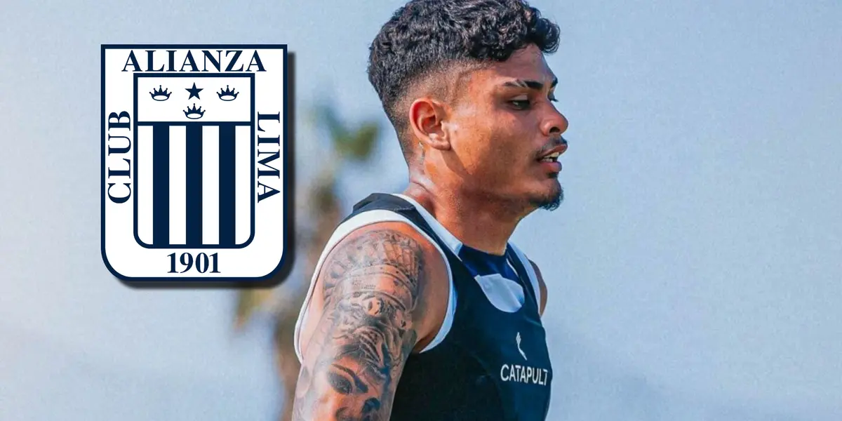 Jeriel De Santis entrenando en su llegada a Alianza Lima