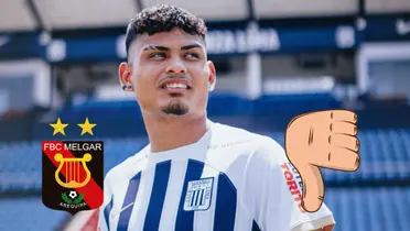 Jeriel De Santis vistiendo la camiseta de Alianza Lima