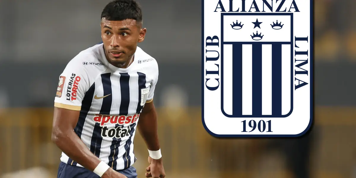 Jhamir D'Arrigo con la camiseta de Alianza Lima en este 2024