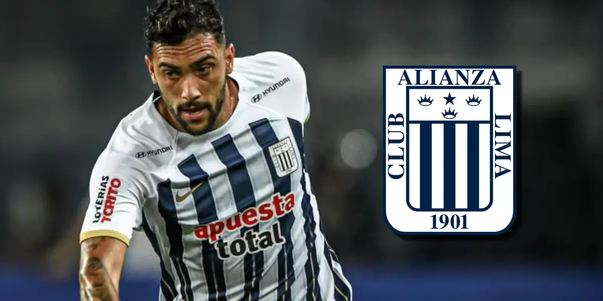 Juan Pablo Freytes disputando un partido con Alianza Lima