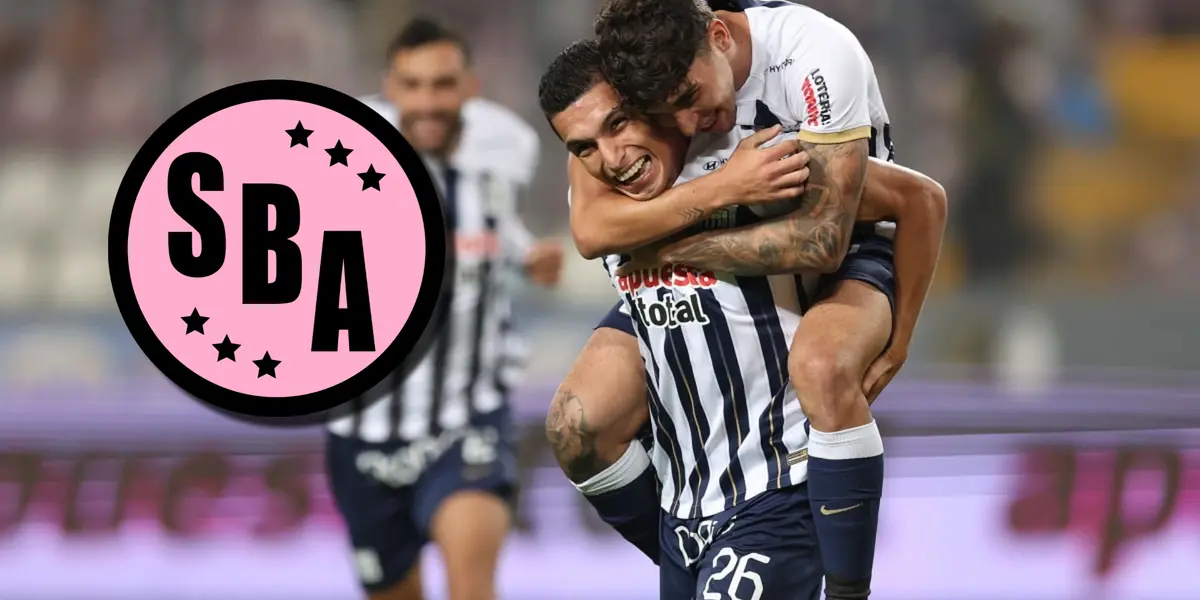 Kevin Serna y Franco Zanelatto celebrando en Alianza Lima
