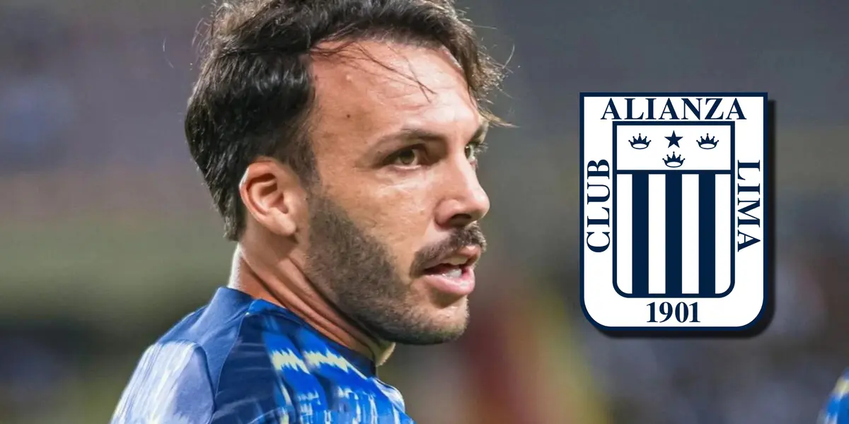 Sebastián Rodríguez calentando para jugar con Alianza Lima