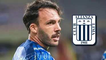 Sebastián Rodríguez calentando para jugar con Alianza Lima