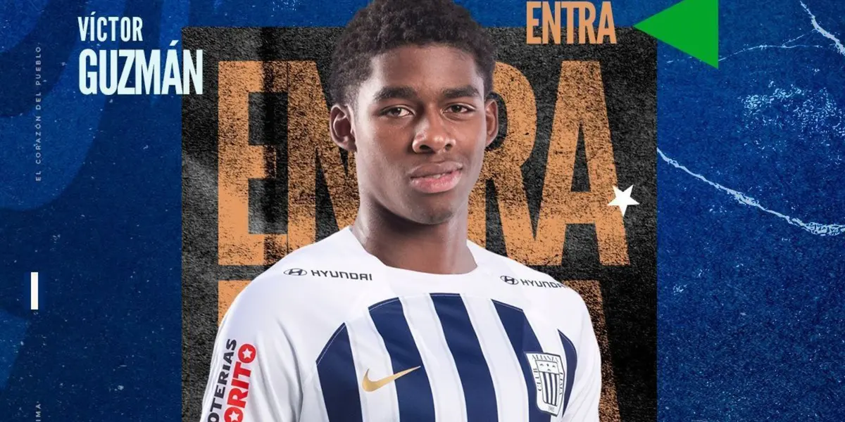 Victor Guzmán el día de su debut con Alianza Lima