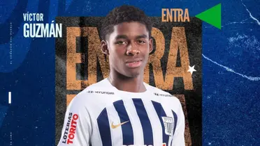 Victor Guzmán el día de su debut con Alianza Lima
